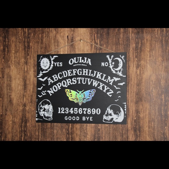 DECORATIVE WALL HANGING WOOD OUIJA BOARD NEW💀🎃 - Picture 5 of 16